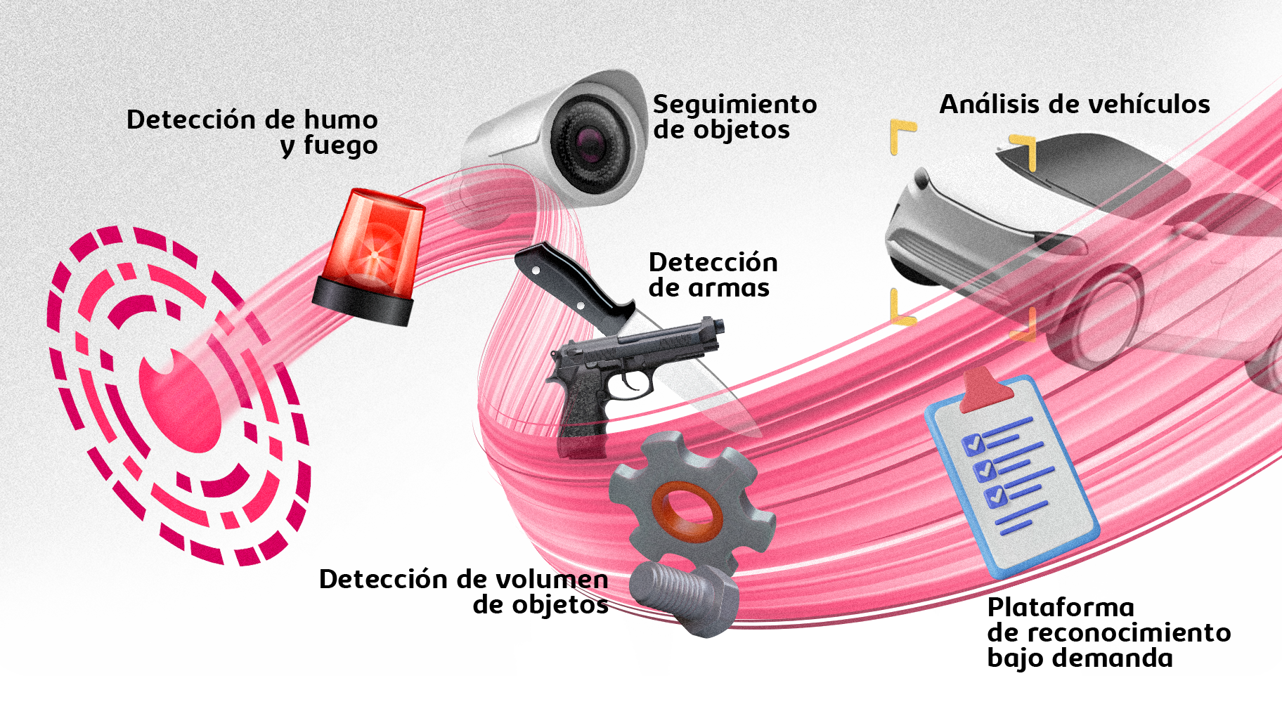 Interfaz de RecognizeMe mostrando análisis de imágenes y videos con inteligencia artificial